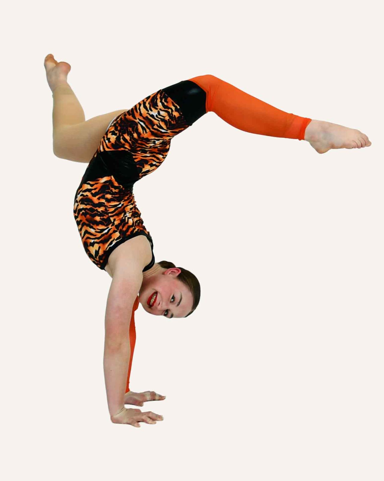 A student practising acrobatic skills in a Stouffville Academy Acro class